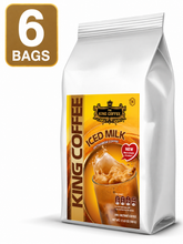 Load image into Gallery viewer, King Coffee 3in1 Instant Cafe Sua Vietnamese Iced Milk Instant Coffee Mix Bag 500g (6 Bags) - Free Standard Shipping
