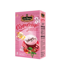 Load image into Gallery viewer, King Coffee Instant Cappuccino Collagen - Box 12 sticks (1box) Free Standard Shipping
