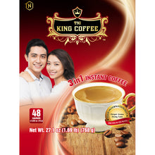 Load image into Gallery viewer, KING COFFEE 3IN1 INSTANT 48 sachets x 0.56oz
