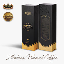 Load image into Gallery viewer, KING COFFEE Roast &amp; Ground LUXURY WEASEL Coffee Box | 100% Arabica Weasel Coffee | 225gr
