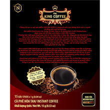 Load image into Gallery viewer, King Coffee AMERICANO Instant Coffee Medium Roast w/ Finely-ground coffee 
