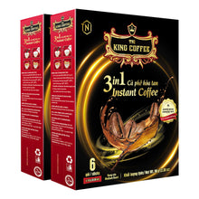 Load image into Gallery viewer, King Coffee 3 IN 1 INSTANT COFFEE Sugar and Non-dairy Creamer 6 sticks/ Box 0.56oz x 16g / stick - Available in Pack of 1, Pack of 2 and Pack of 4

