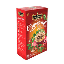Load image into Gallery viewer, KING COFFEE Cappuccino Instant 12s x 20g - Hazelnut Flavor

