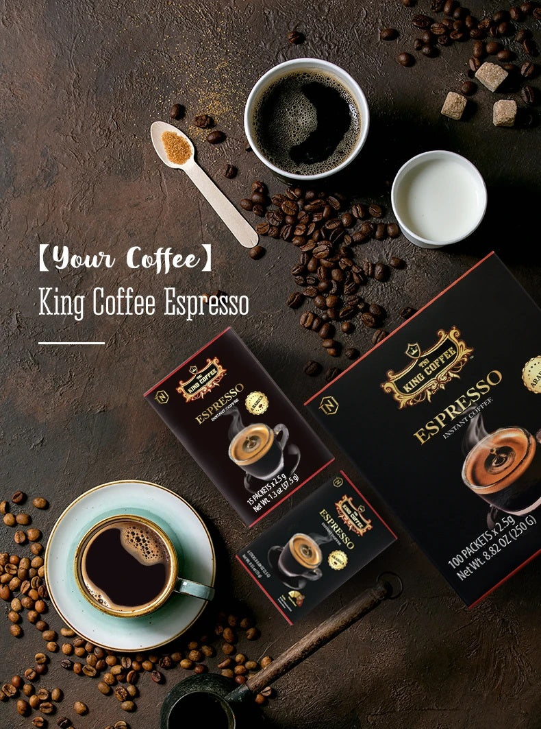 Cà phê hòa tan King Coffee Espresso hộp giấy 15x2.5g - Đặt hàng Coop Online
