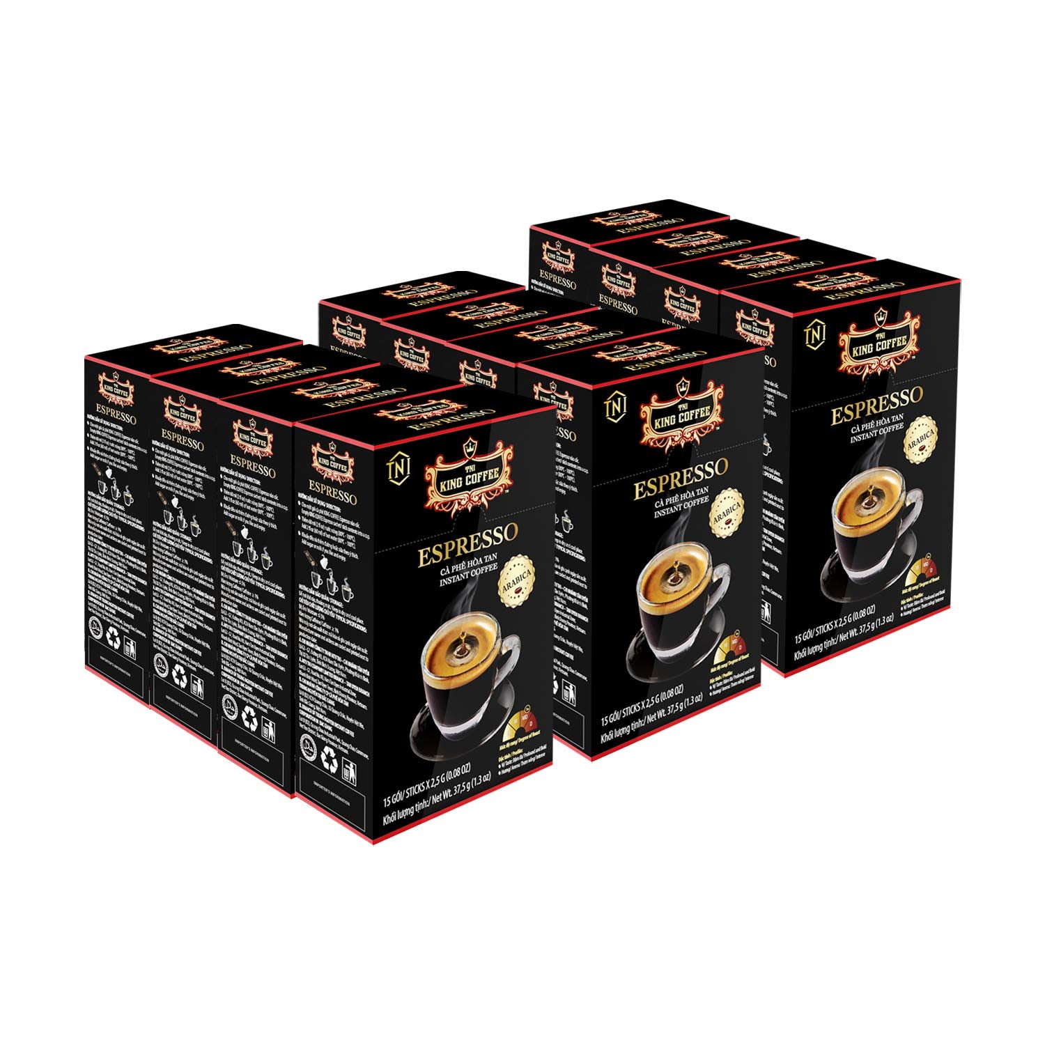 5200199 - King Coffee ESPRESSO Instant Coffee Medium Dark Roast