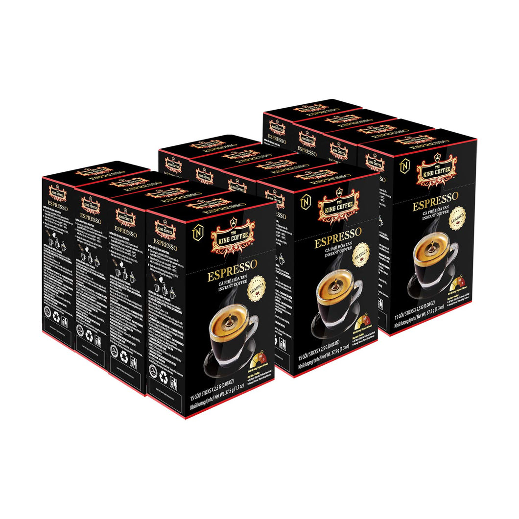King Coffee ESPRESSO Instant Coffee Medium Dark Roast with Arabica Beans