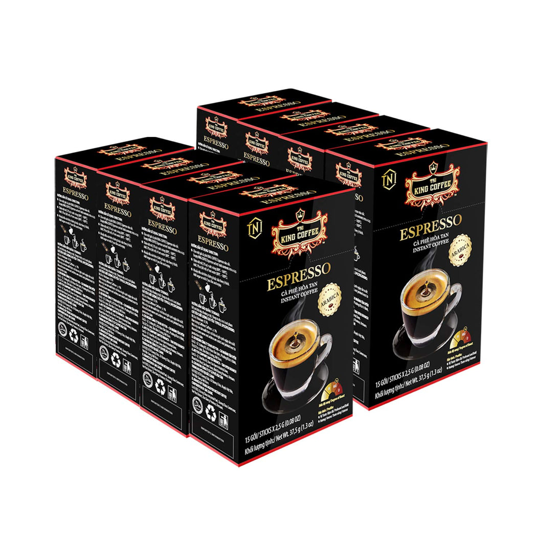 King Coffee ESPRESSO Instant Coffee Medium Dark Roast with Arabica Beans