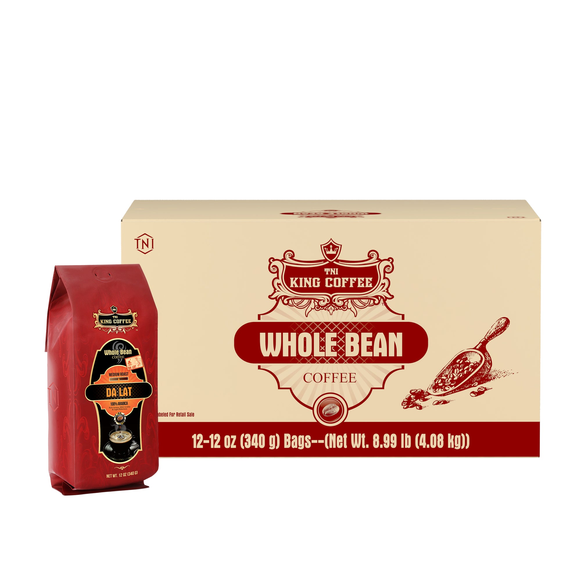 Vietnamese Whole Bean Coffee, Craft Roasted in USA, Authentic
